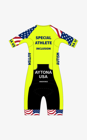 ATHLETE - AUTISM Oxy Short Sleeve Tri Suit