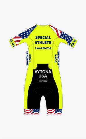 ATHLETE - DOWN SYNDROME Oxy Short Sleeve Tri Suit