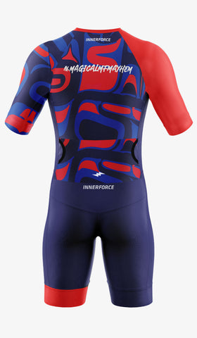 ROWDY RAVEN Oxy Short Sleeve Tri Suit
